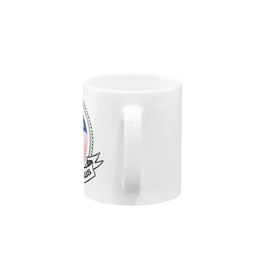 曲線美アートグッズショップの曲線美グッズ Mug :handle