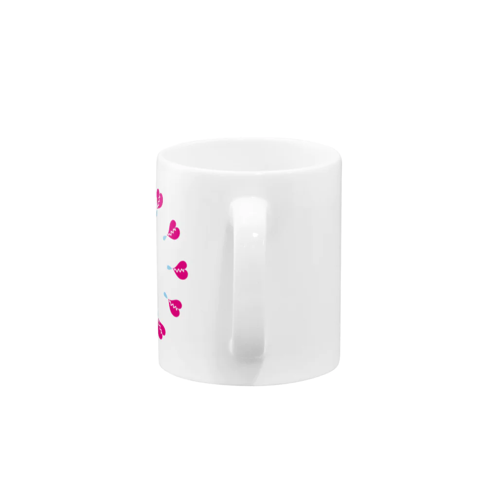 ジルトチッチのデザインボックスのハートがガビーンのクレコちゃん Mug :handle