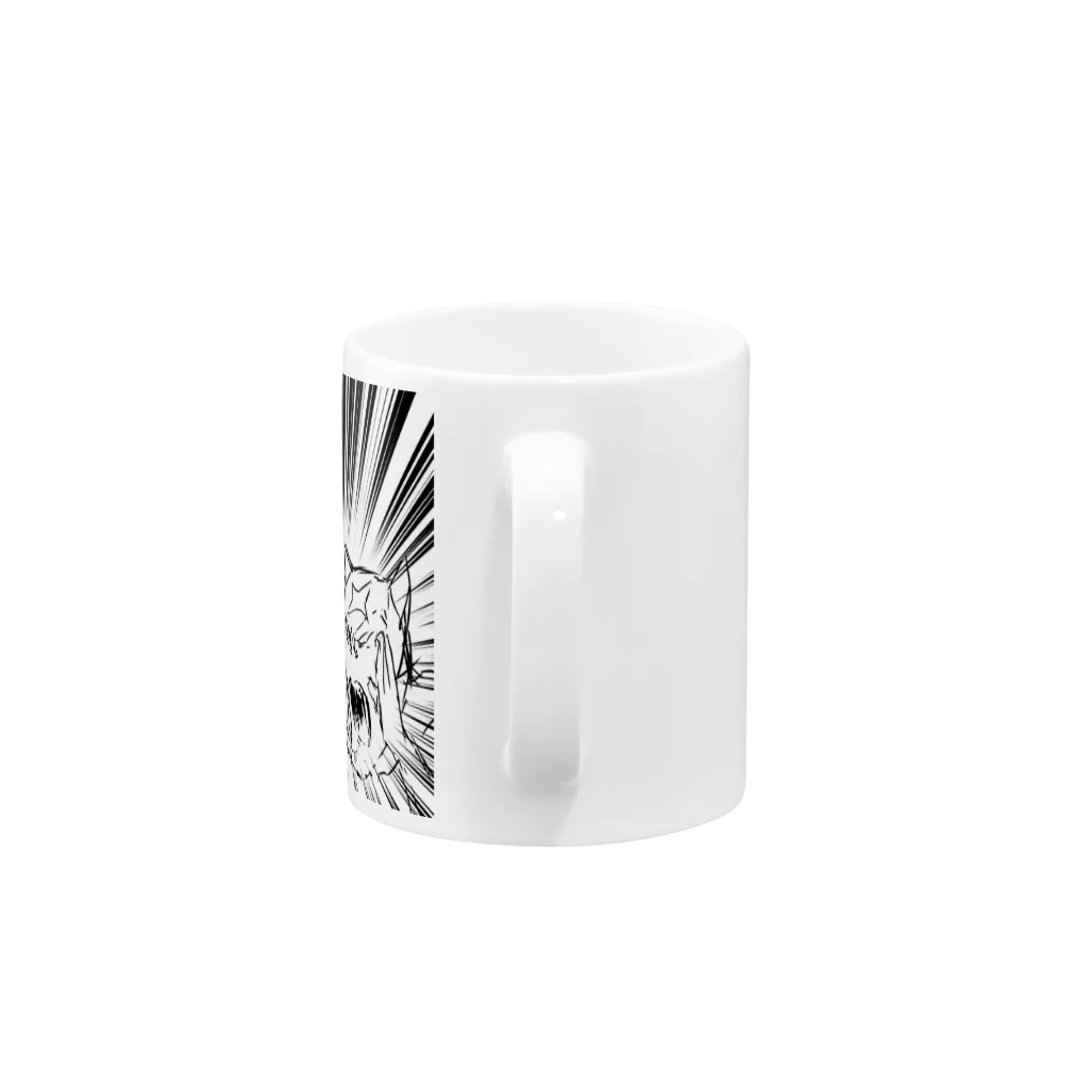 gagalarinnのケツアゴマッチョネコ２ Mug :handle