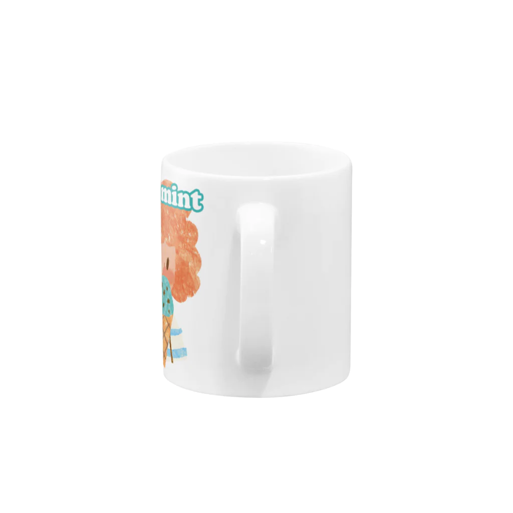 ニーヤ・アキのi love mint Mug :handle