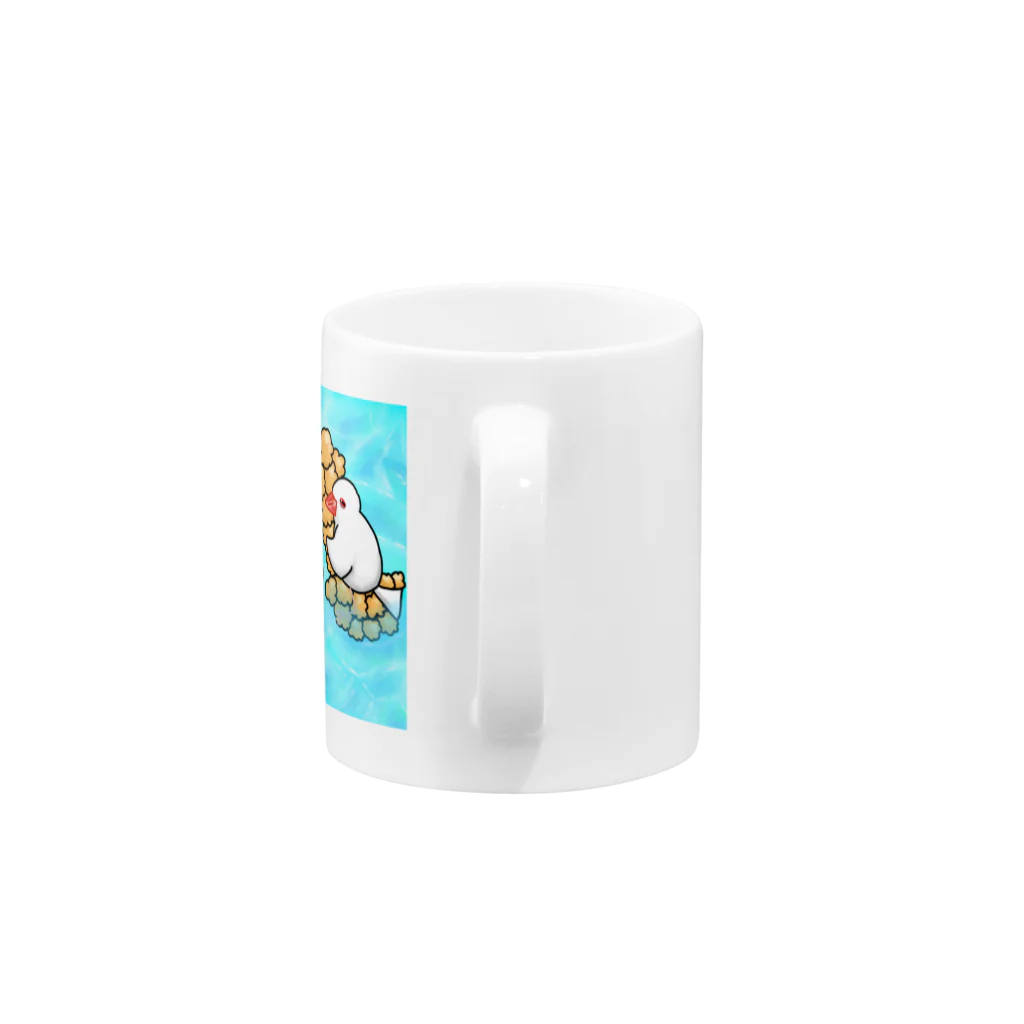 Lily bird（リリーバード）のぷかぷか水遊び文鳥ず Mug :handle