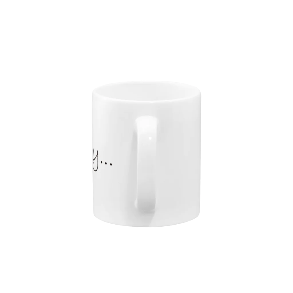 チンアナゴの巣のフラフラ～～！文字グッズ Mug :handle