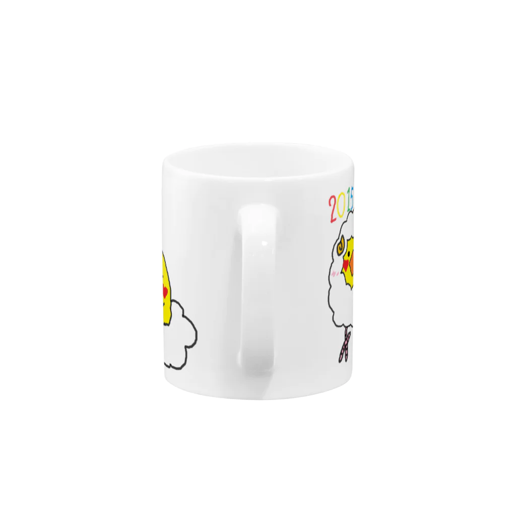 akink(ｱｷﾝｺ)の羊トリ Mug :handle