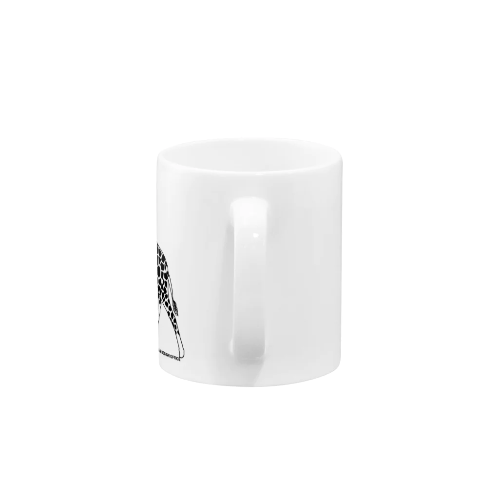陽向のきりん（モノクロ） Mug :handle