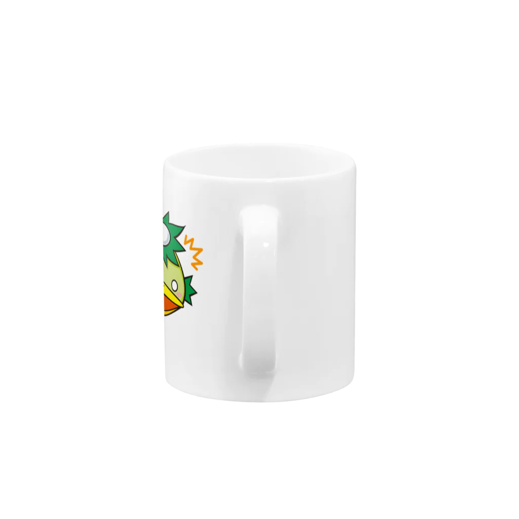 WEBYAの「うまい！！」かっぱ君 Mug :handle