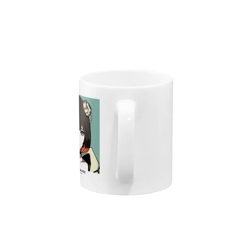 しゅりん - Shopのメカシリーズ #023 humanoid robotics Mug :handle