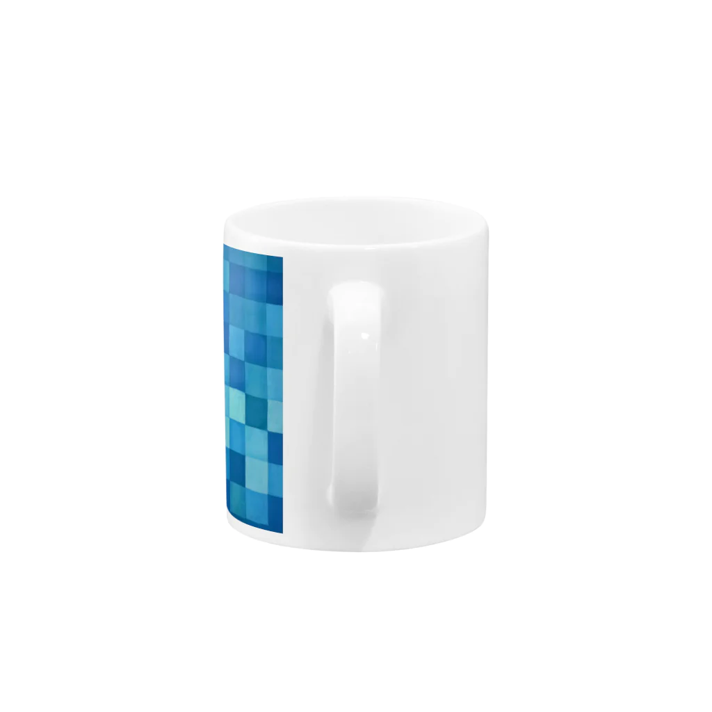 saeko_ishinakaのBLUE Mug :handle