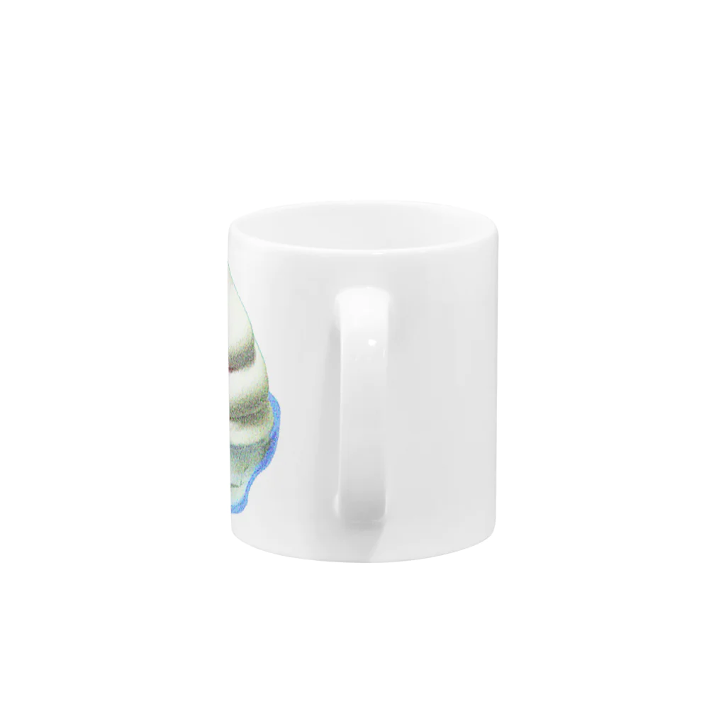 脂身通信Ｚのソフトクリーム（ストロベリーとバニラ）_220904 Mug :handle