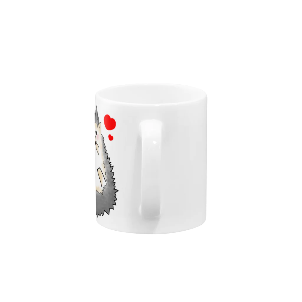 ゆっきーのハリネズミ(ハート) Mug :handle