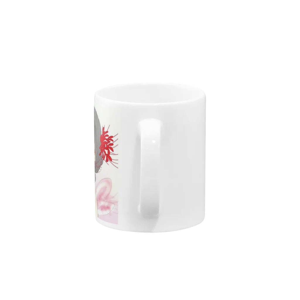 ラッキーチャームの曼珠沙華の妖精 Mug :handle