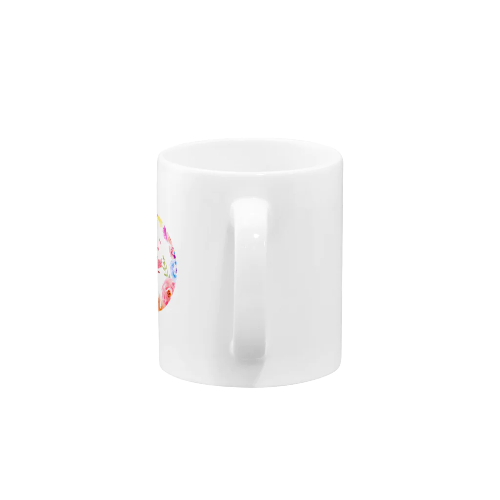 もりのおかしやさんmibuのお花heizaフラミンゴ Mug :handle