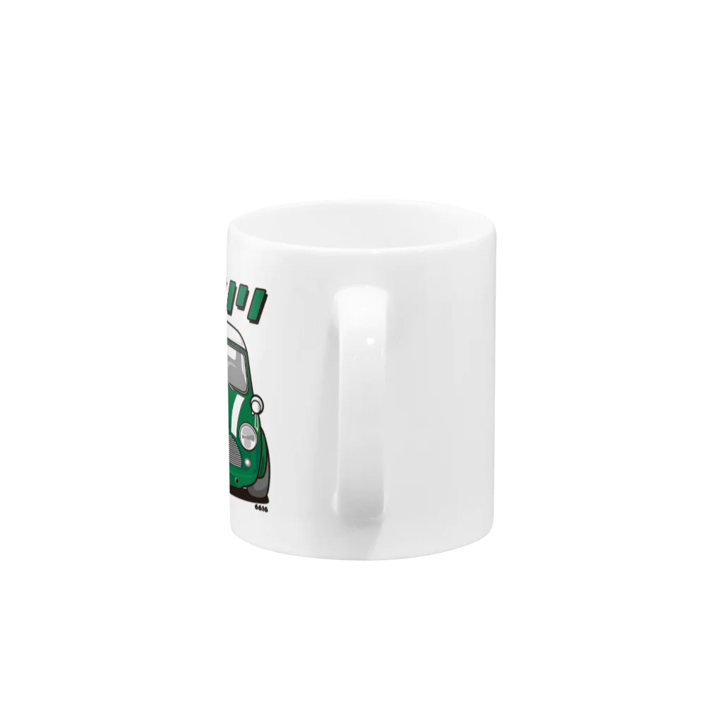 DwanG・・ dog & garden +🇬🇧cars items のミニノリ(GREEN) Mug :handle
