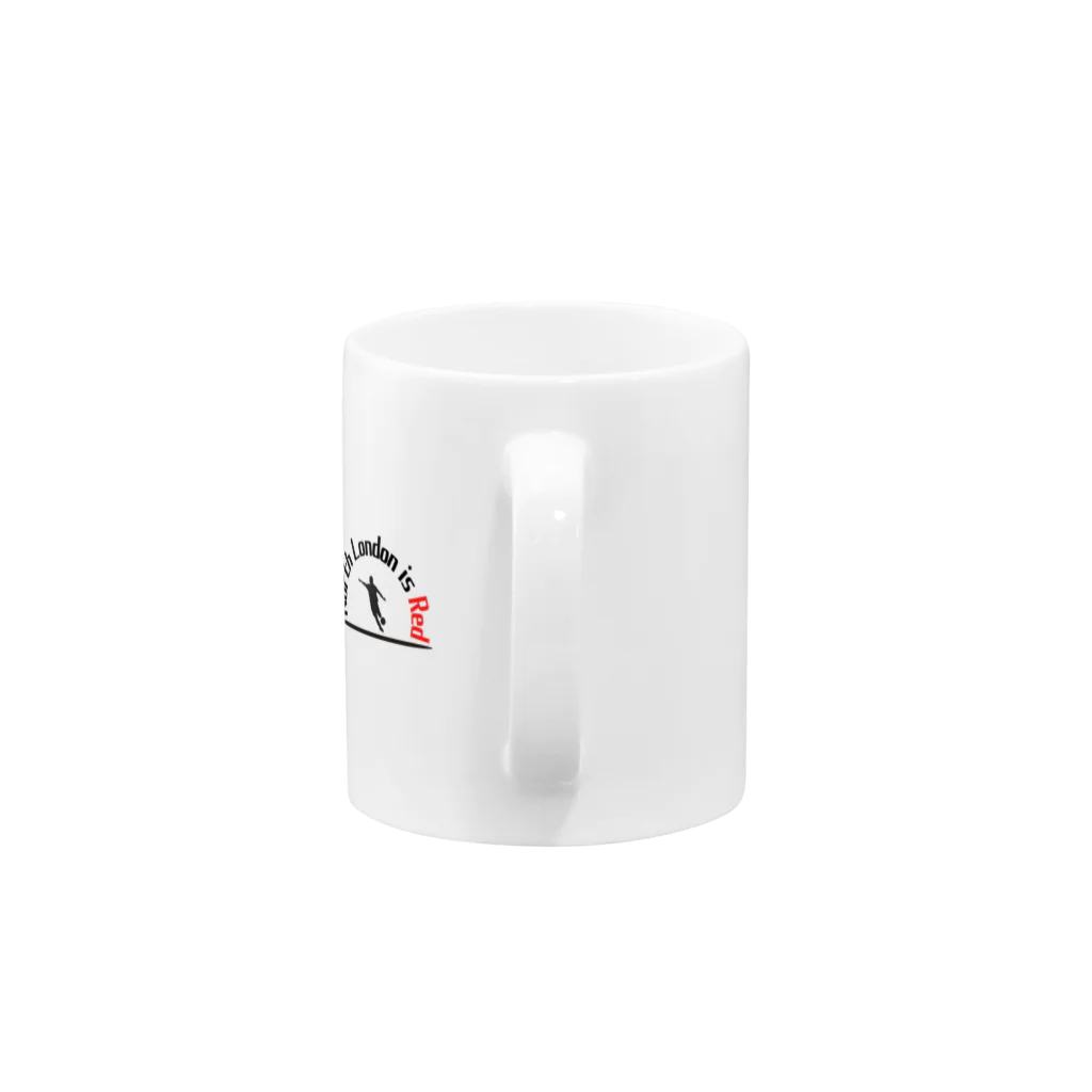 premier shopのNorth London is Red Mug :handle