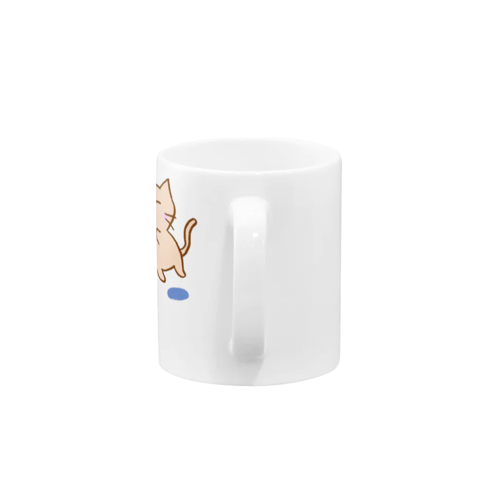 まりにゃんずのじゃれる まりにゃんず (フチなし) Mug :handle