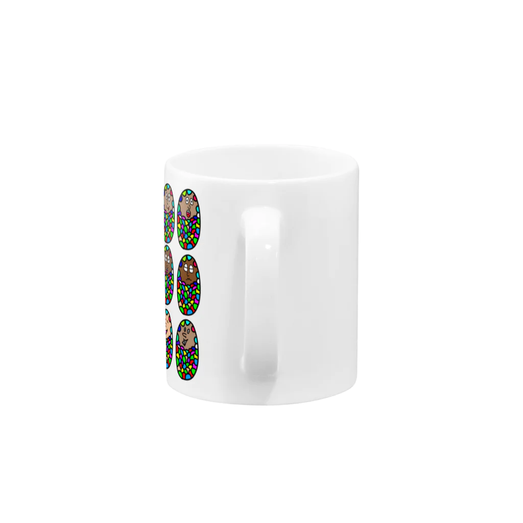 Talow Design のRainbow Minomushi Full Members Mug :handle