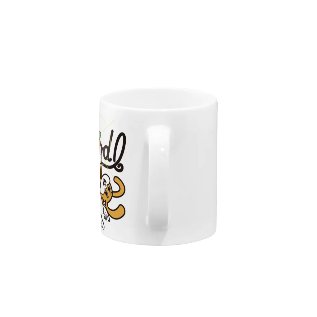 Drecome_Designのムーン・キャロット・ロップイヤー Mug :handle