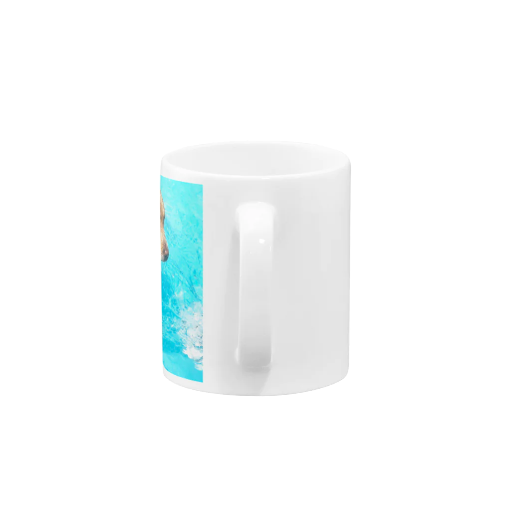 ☻ ⓝɐⓣsⓤʞⓞ ☻の穀物ズのプール日和 Mug :handle