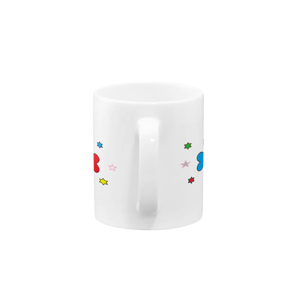 MORE♡ICHAのハートバチ Mug :handle