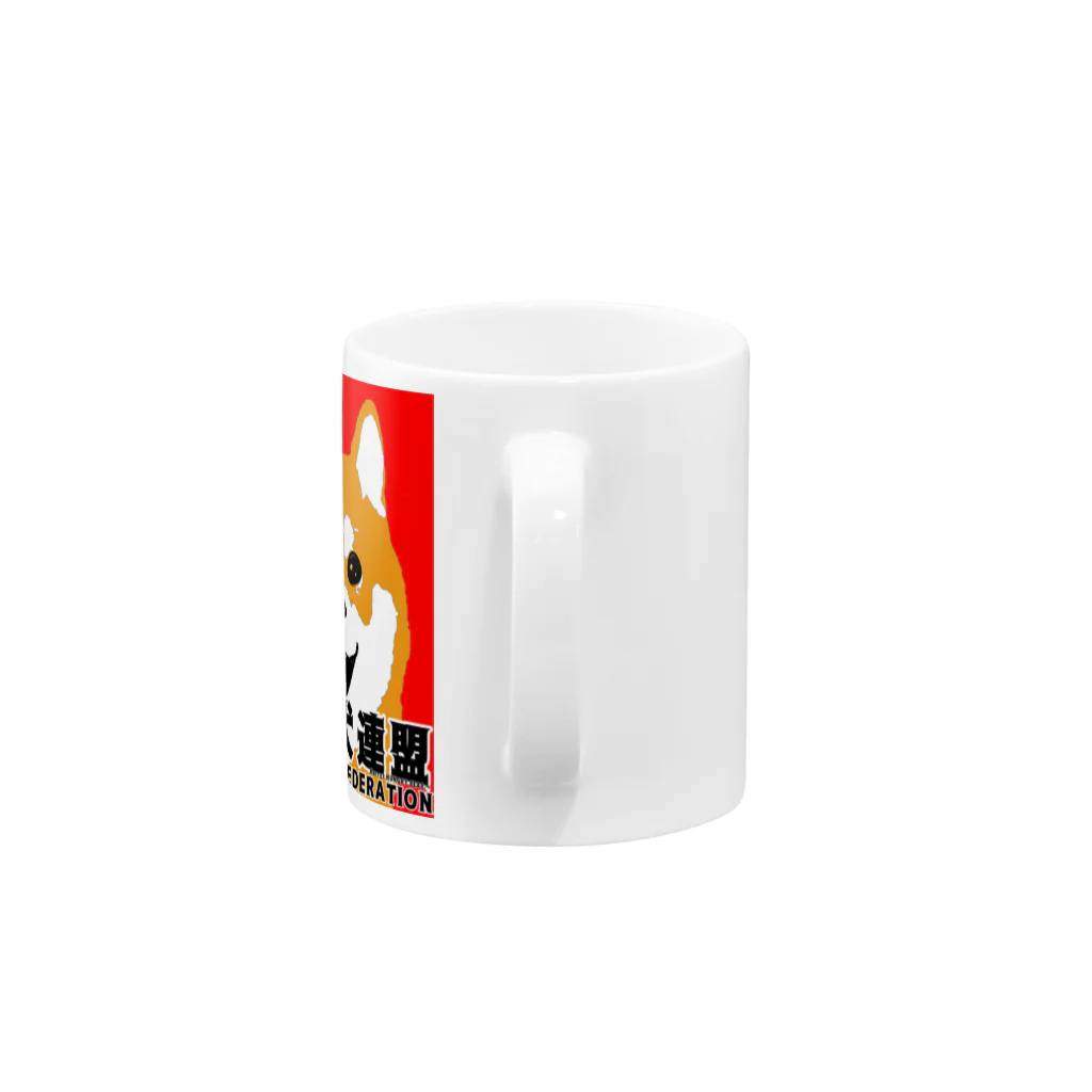 Hurryz HUNGRY BEARの日本柴犬連盟（赤柴）シリーズ Mug :handle