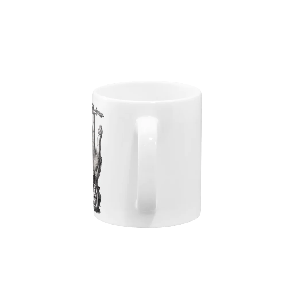 博物雑貨 金烏のファティマと呼ばれる青銅の手 - Getty Search Gateway Mug :handle