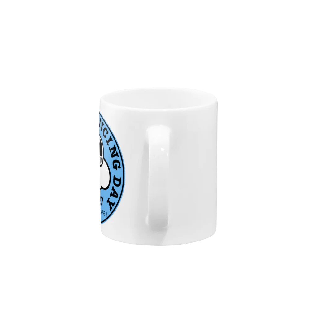 【WEB連動型】タップダンス教室 リズムスピーカーのCloud Tap Dancing Day コンビシューズ Mug :handle