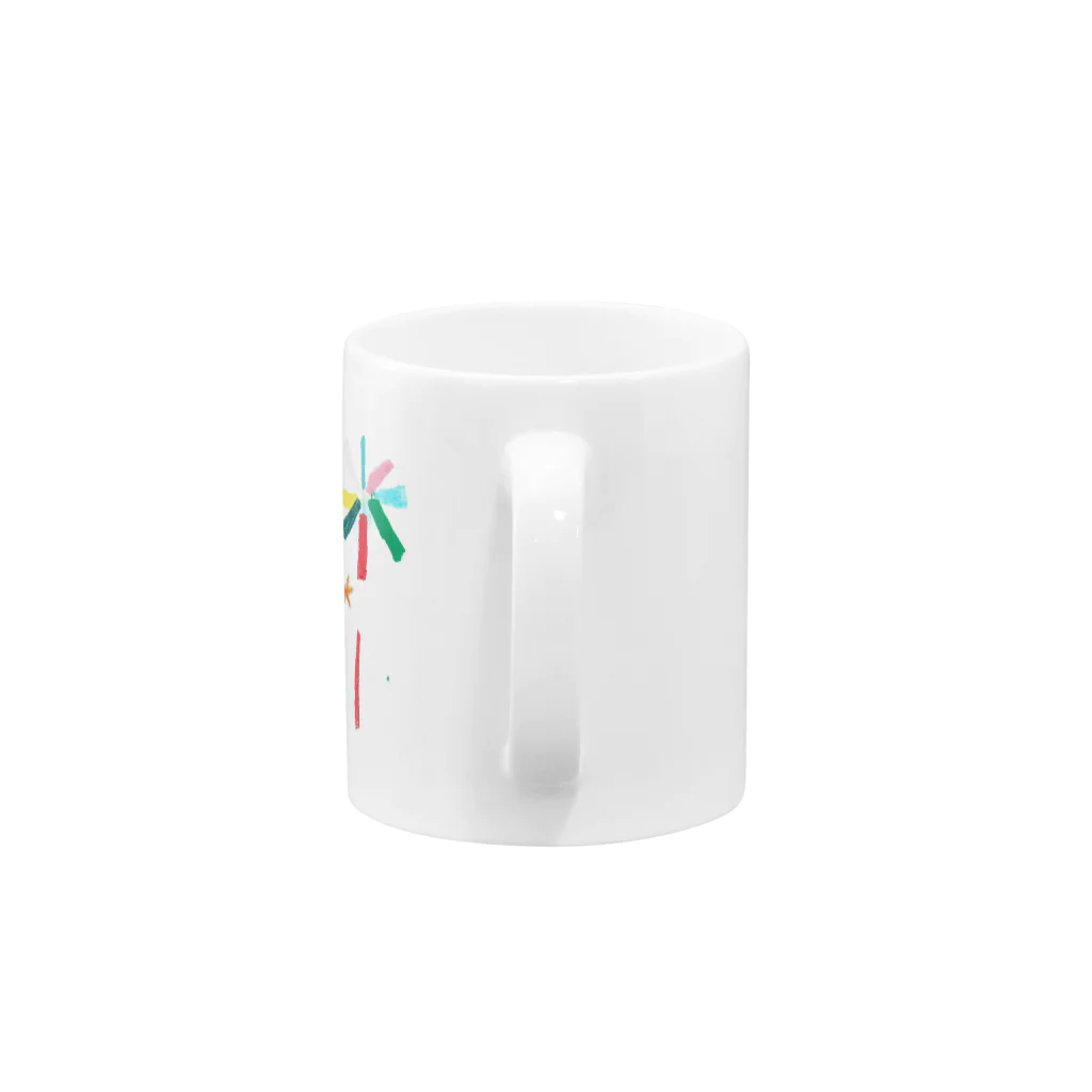 マカロン  ニャーの派手な花火 Mug :handle