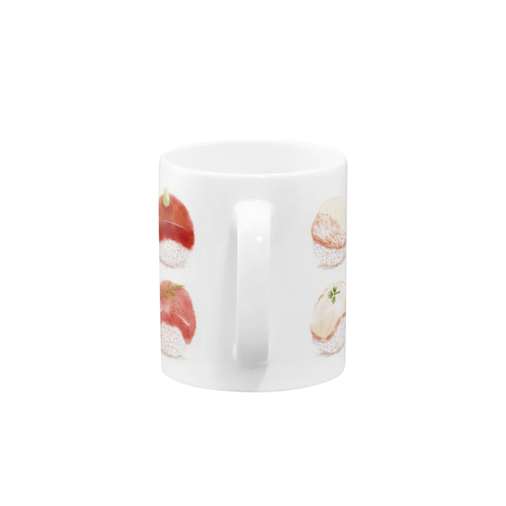 Miho MATSUNO online storeのSushi Parties Mug :handle