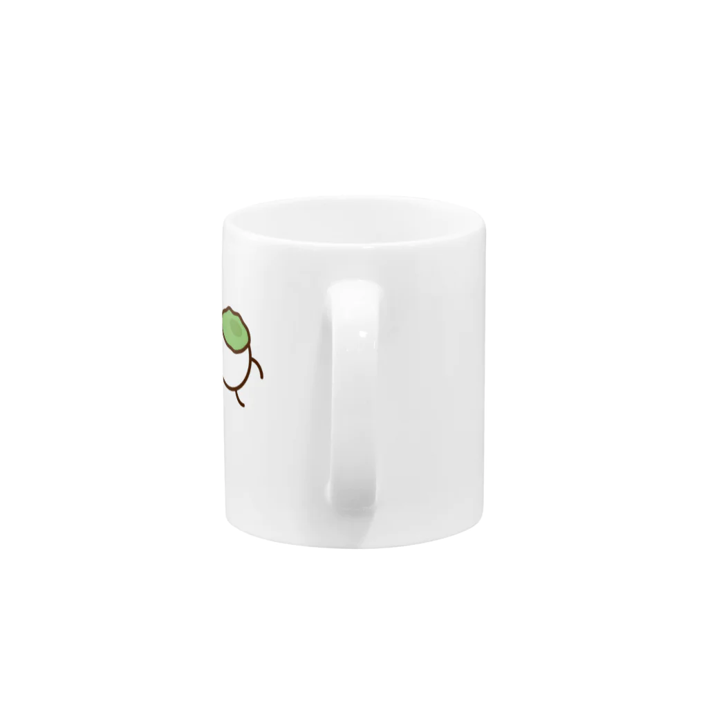 高堂玲/イラストの方のずんずんずんだもち Mug :handle