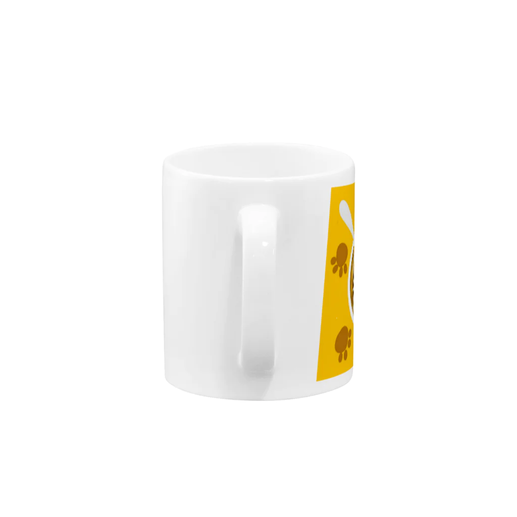 日々好日屋2号店のコーヒーアート·猫 Mug :handle