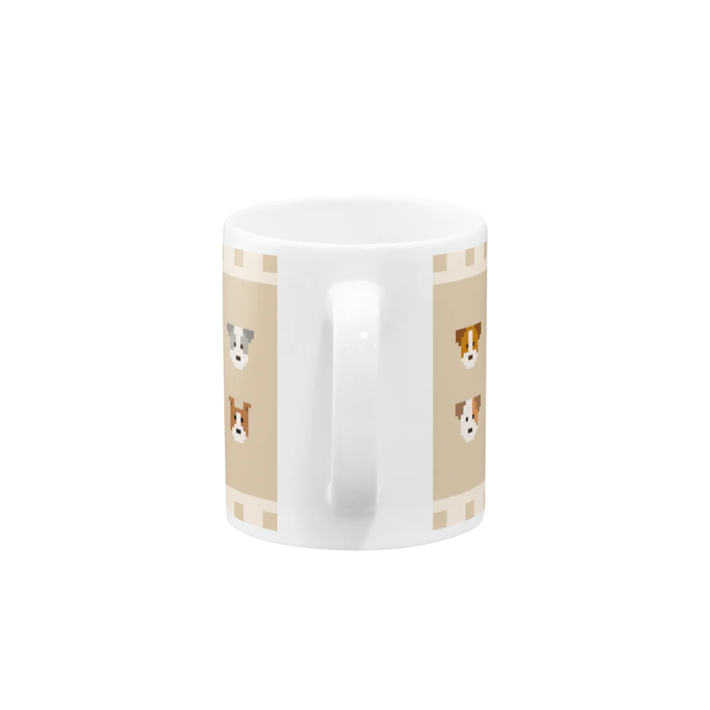 ゆいたっく／犬イラストのJack Russell Terrier Mug :handle