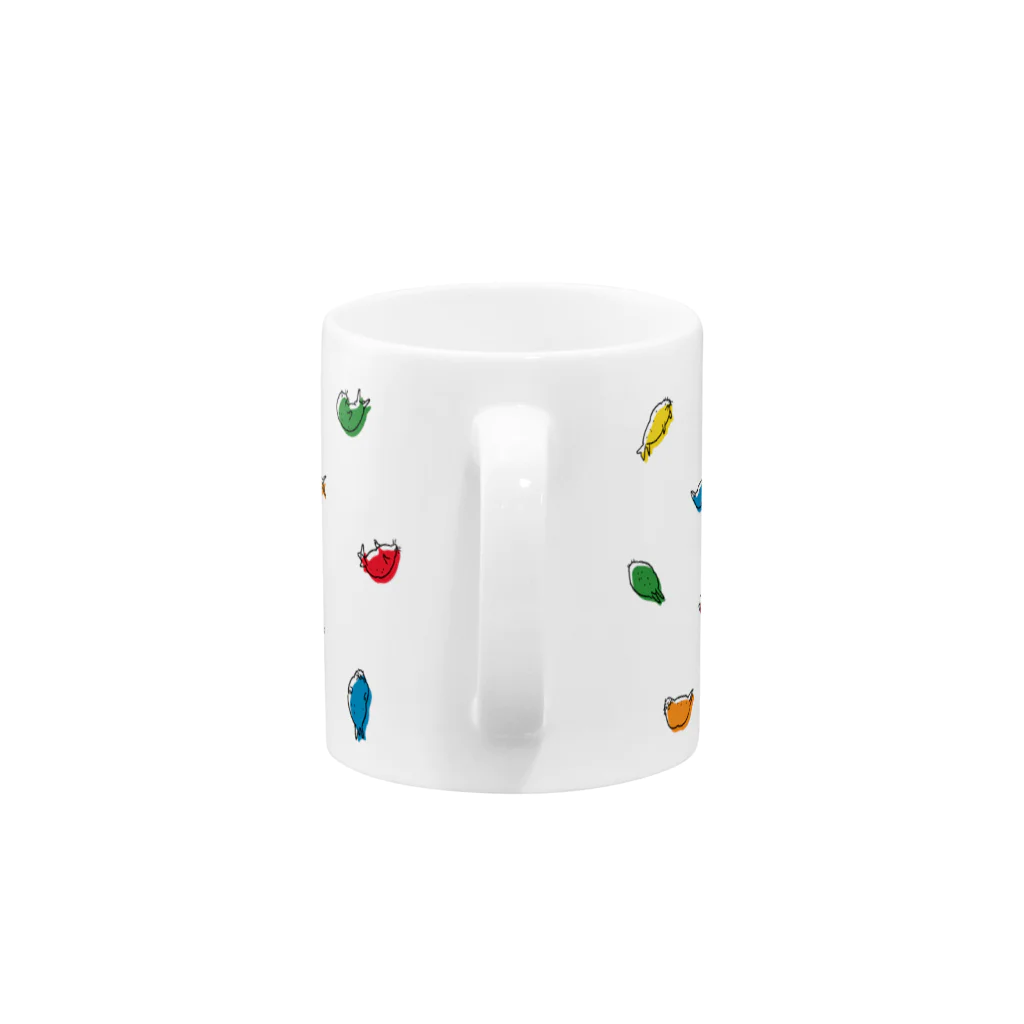 ぴすぴすのいろいろアザラシ Mug :handle