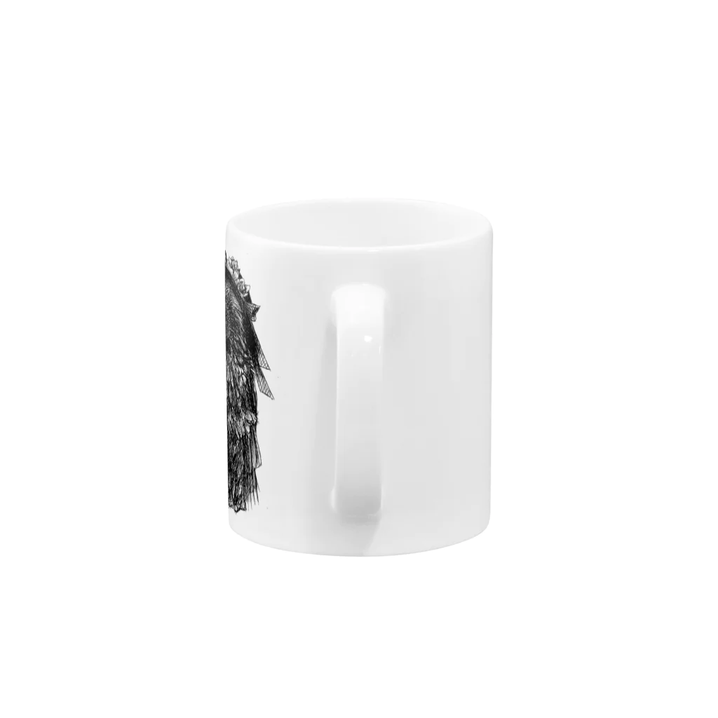 空色の猫-Solairononekoの子ガラス Mug :handle