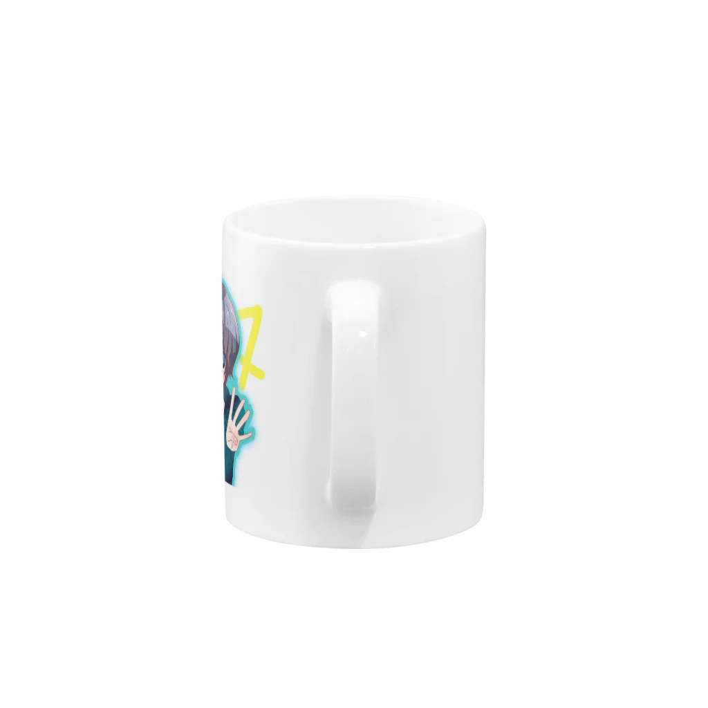 西西太館の西西太オリジナルイラストマグカップ Mug :handle