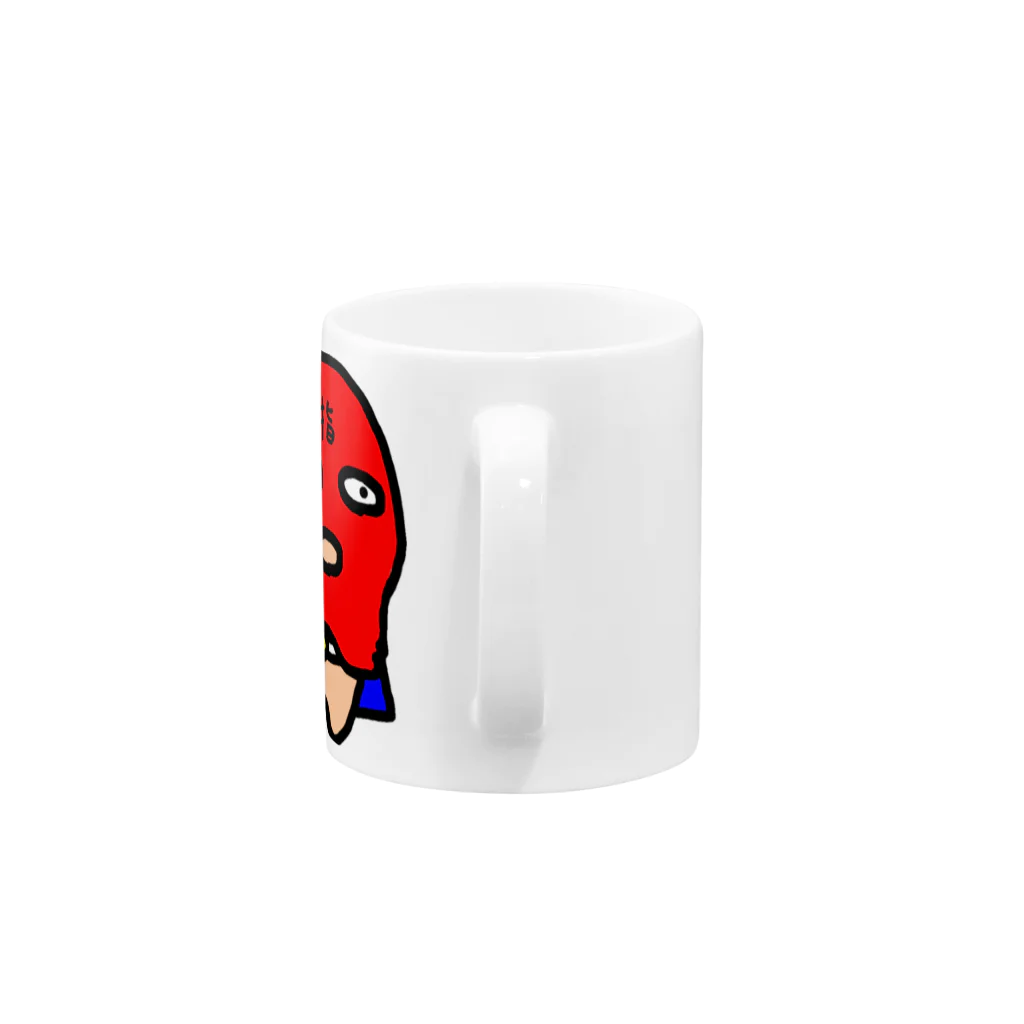 もんぺ＋MORPHEUSのフィンガーマン  (レッド) Mug :handle