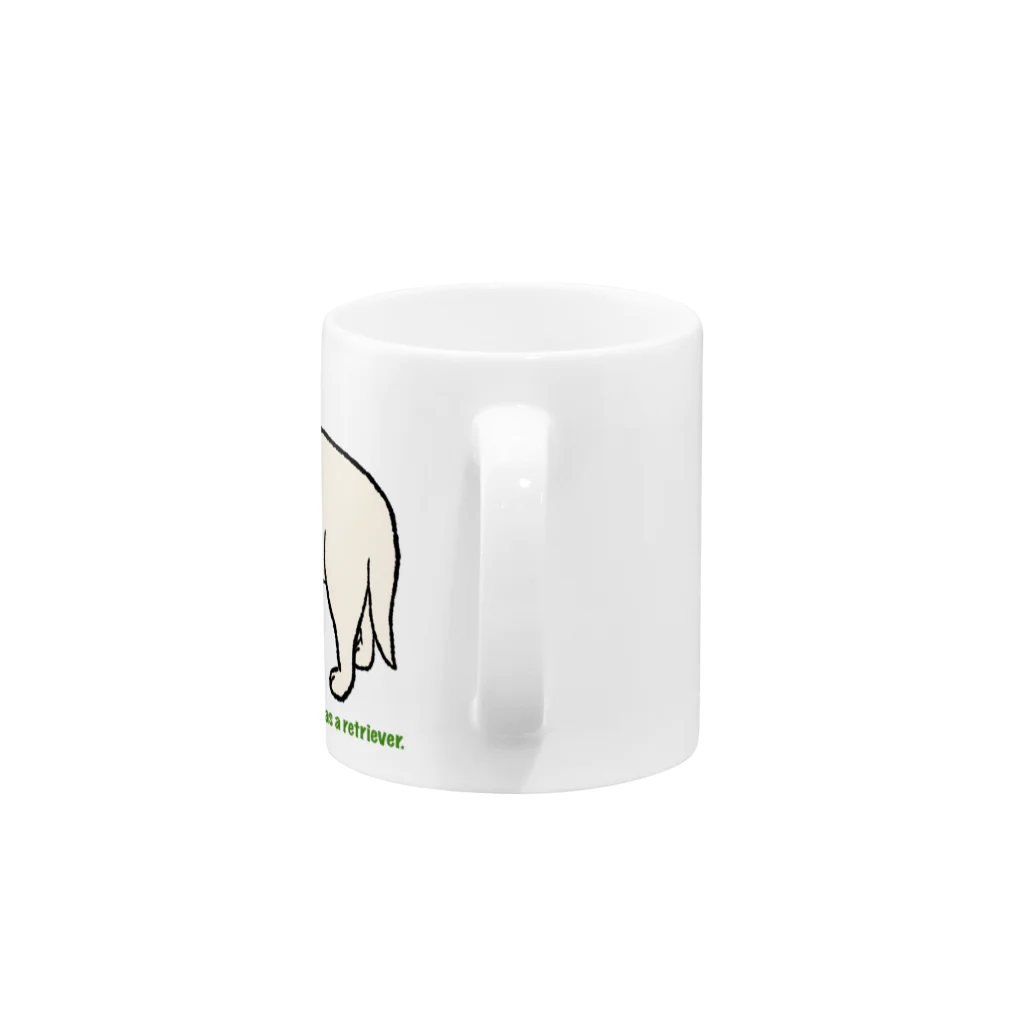 Dog Drawer Drawn by Dogのレトリーバー Mug :handle