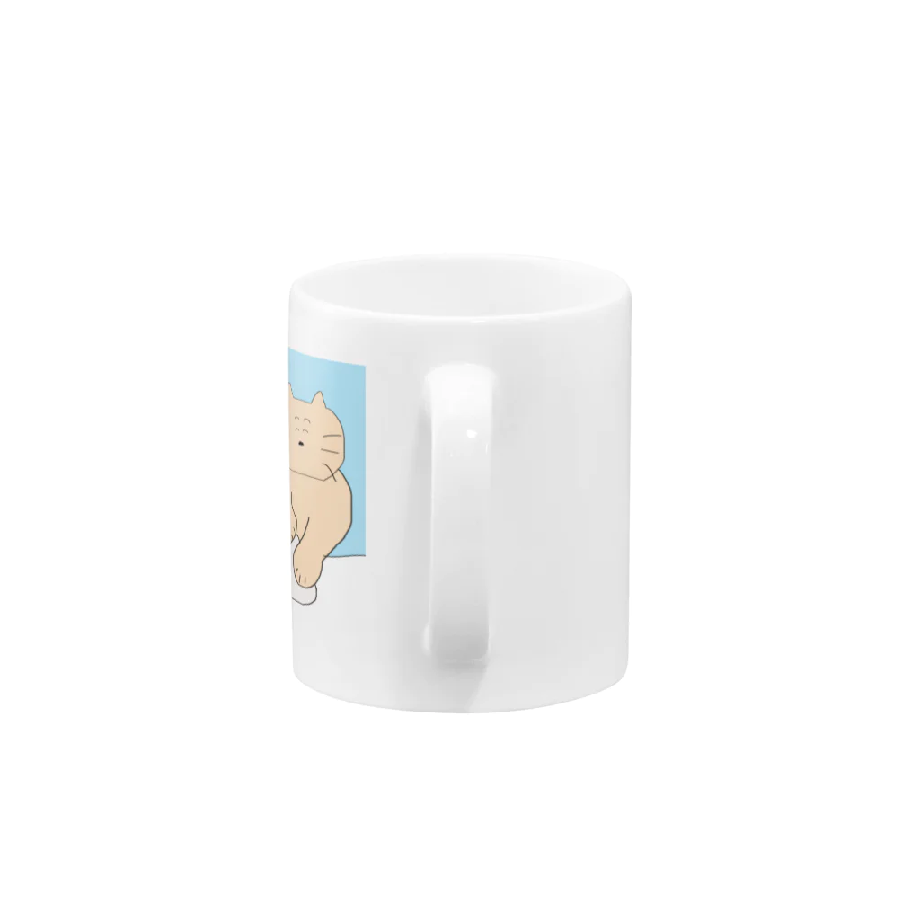 MKQCの粘土をこねるねこ Mug :handle