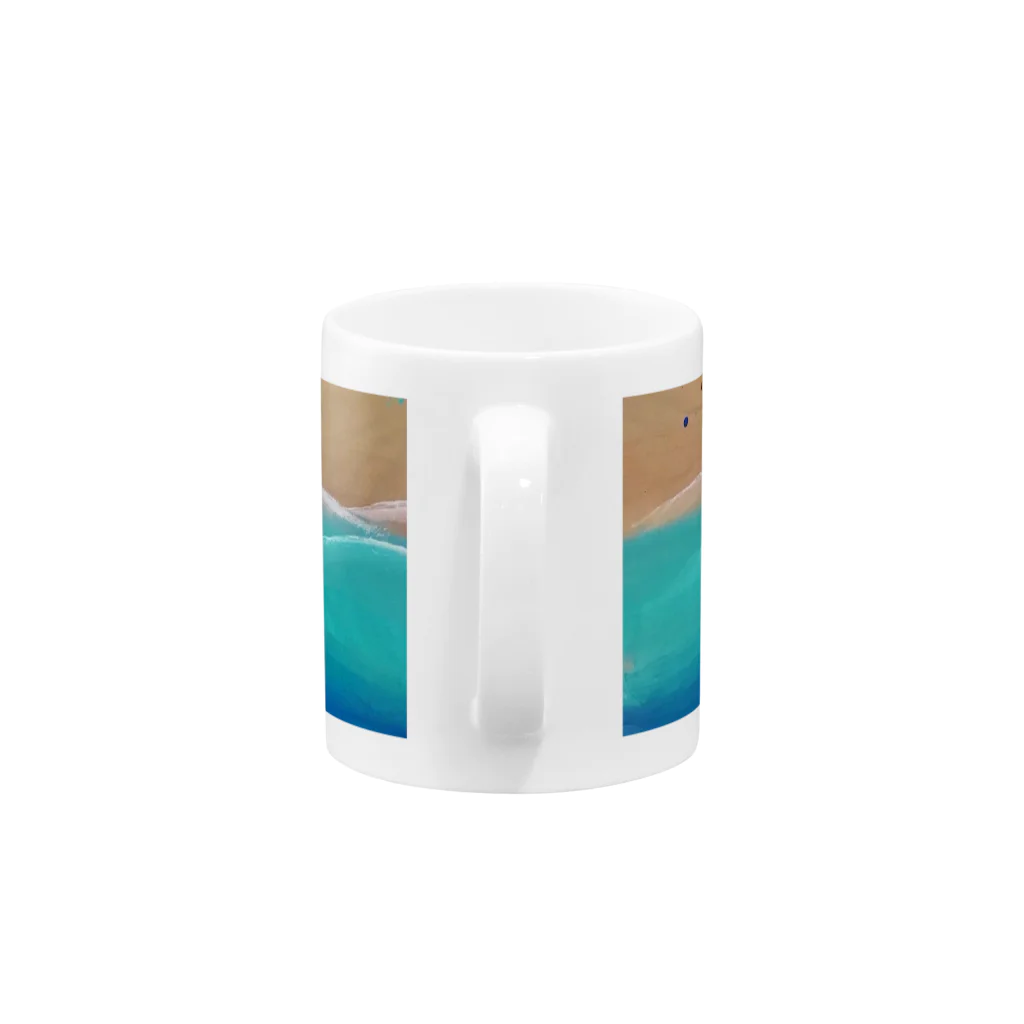 ライブアートプロジェクトのBeach Mug :handle