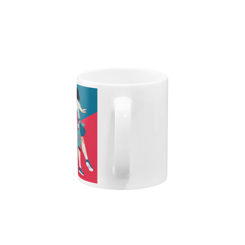 WHITEのj Mug :handle