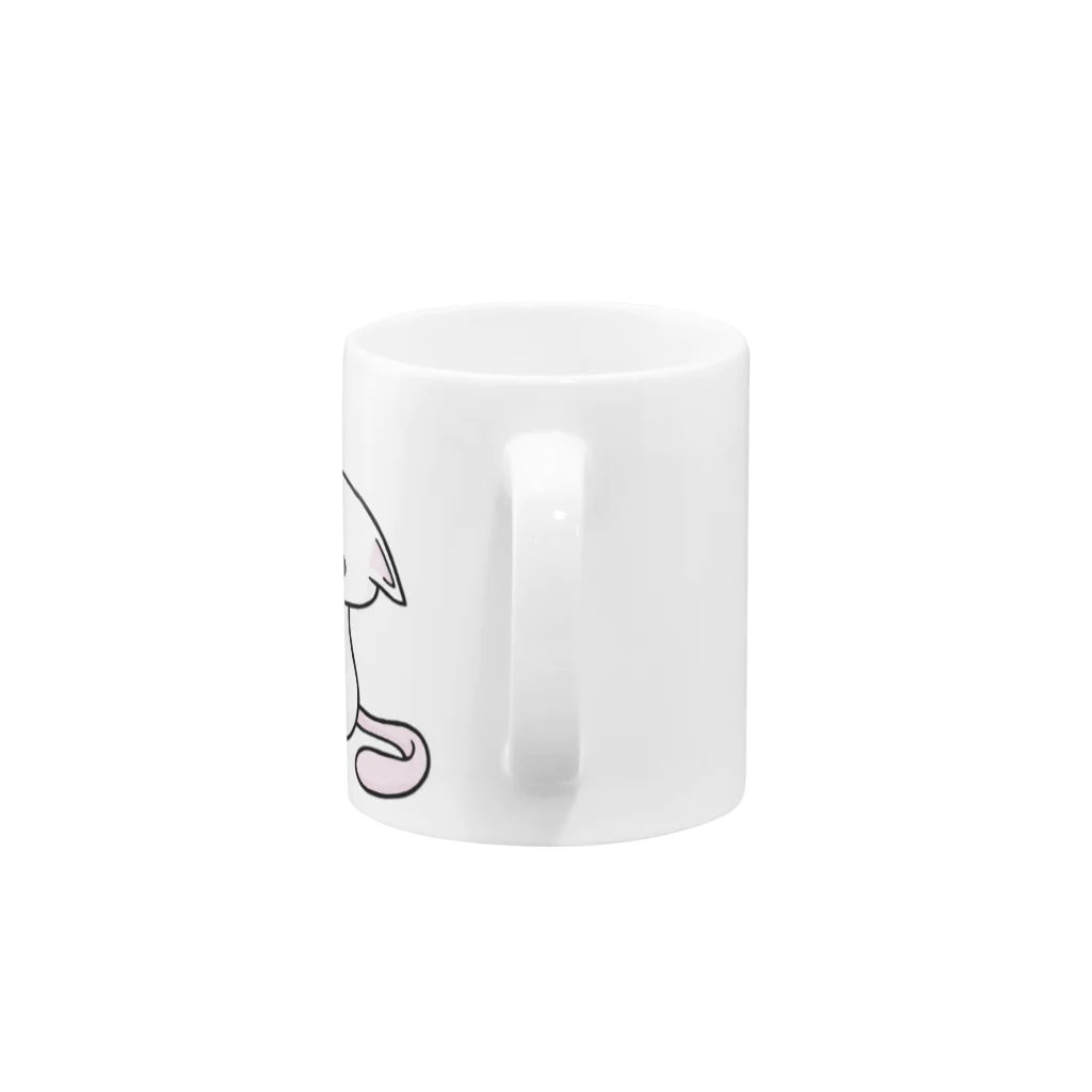 itsuto-こねこしょうしょうめんへらの「あまあまほっとここあ」 Mug :handle