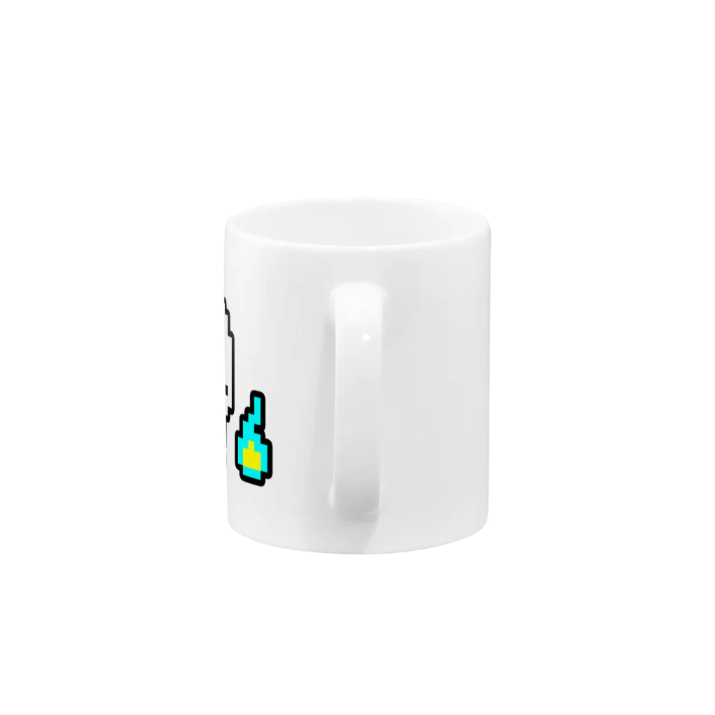 ゆうれいショップのドット絵ゆうれいマグカップ Mug :handle