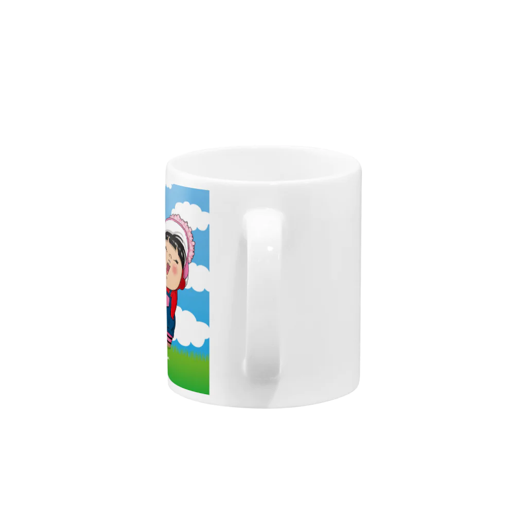 Yukiの黄色いヤツのなかよしなんやで Mug :handle