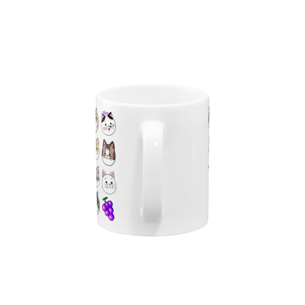 ブドウのブドウニャンコとフレンズ2022 Mug :handle