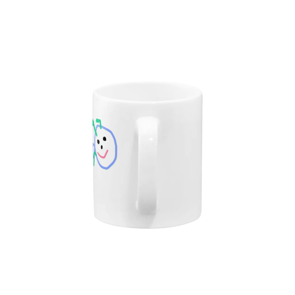 にゃーちゃんのらくがきあおむし Mug :handle