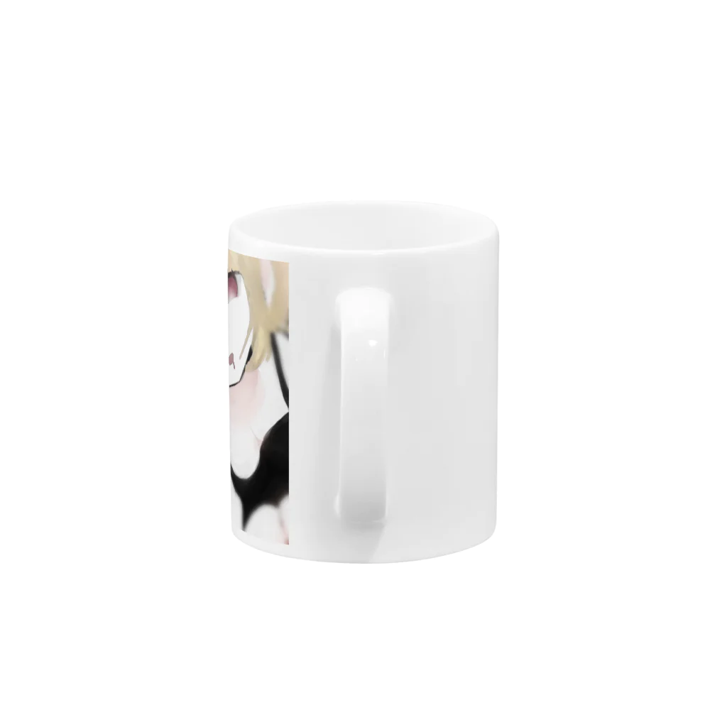 すやすややの金髪ショートのキサちゃん Mug :handle