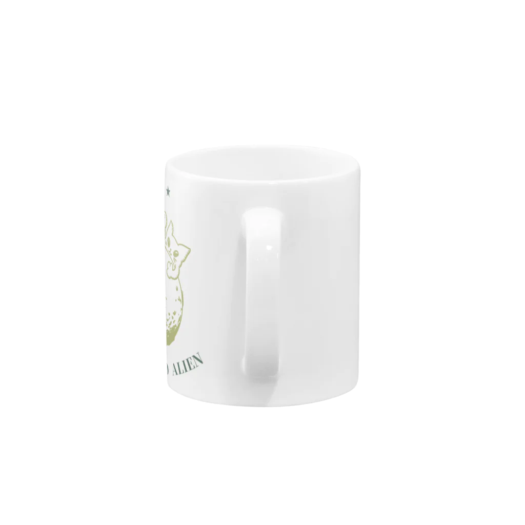 ari designのねこねこエイリアン Mug :handle