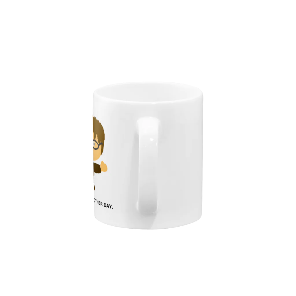 TOMORROW IS ANOTHER DAY.のめがねくん－０１ Mug :handle