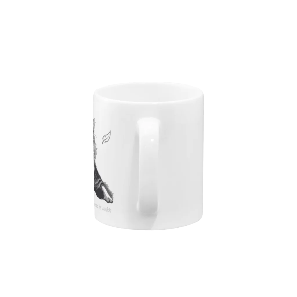 ノルエージャンフォレストキャット　Angel-ankhのノルエージャンフォレストキャット　angel　Angel Mug :handle