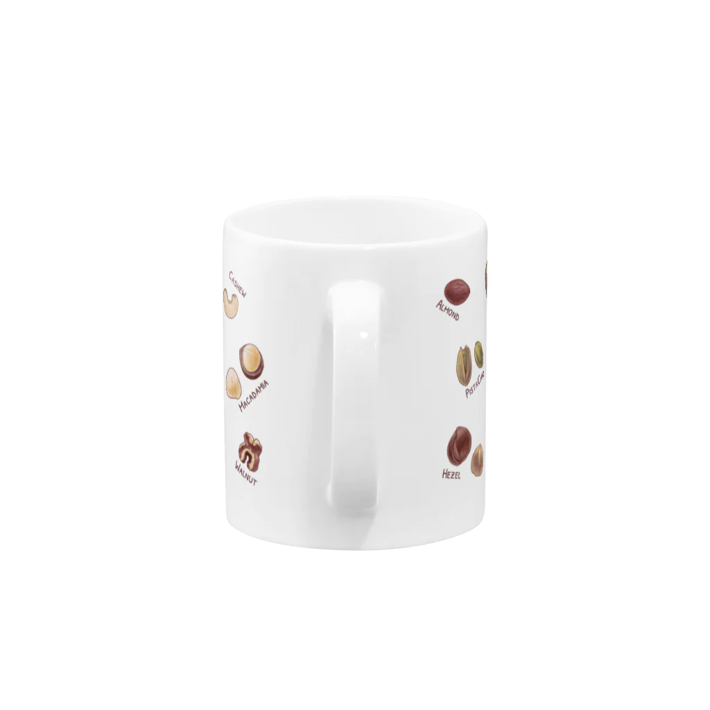 huroshikiのNUTS collection ナッツコレクション(雑貨用) Mug :handle