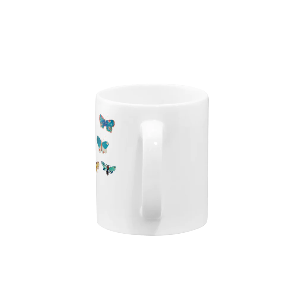 artsyの5頭の蝶々 Mug :handle