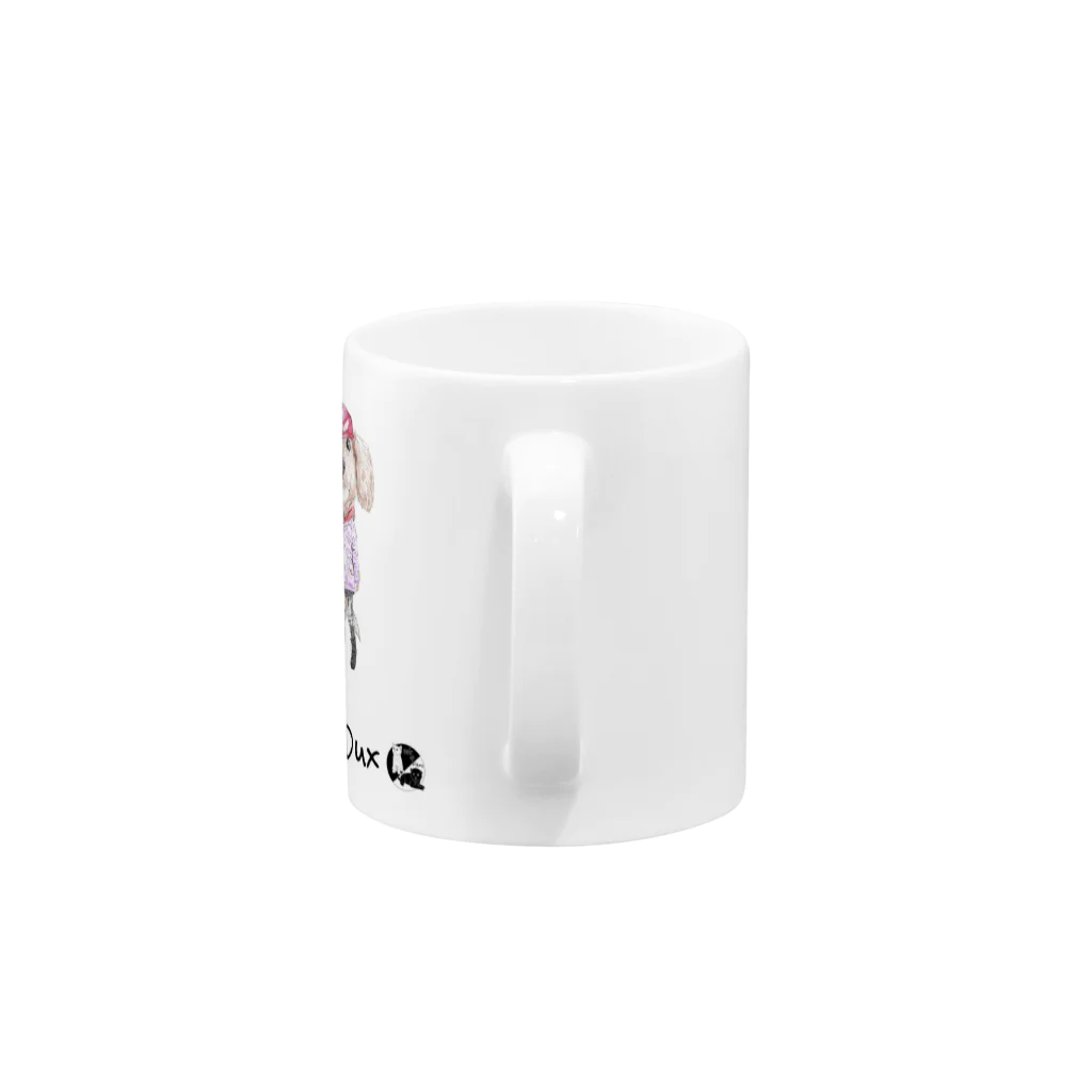 かわいいにゃんことワンコの絵のお店のエマ.ダックス Mug :handle